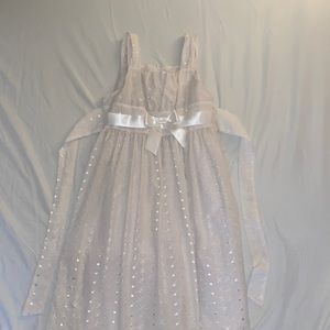 White Maxi Flower Girl Dress!!